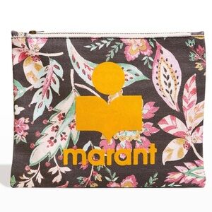 Isabel Marant Canvas Floral Clutch